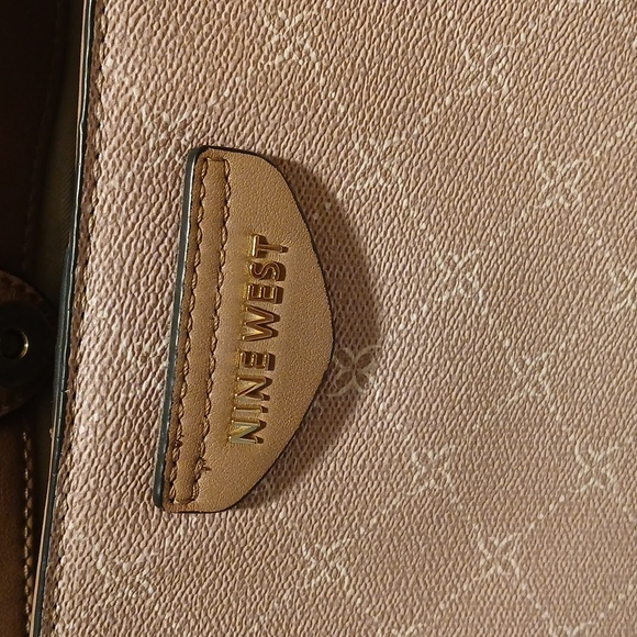 Nine West matching shoulder bag & tote bag set, pretty rose color - Picture 6 of 13